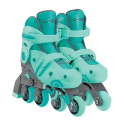 Patines evolutivos 2 en 1 para patinar en linea - Talla 30-33 color menta
