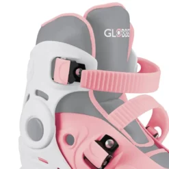 Patines evolutivos 2 en 1 para patinar en linea - Talla 30-33 color rosa pastel