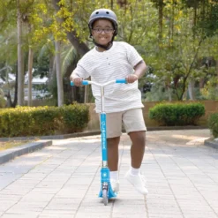 Patinete ajustable y plegable de 2 ruedas - Flow Foldable 125 Sky Blue
