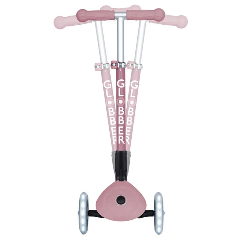 Patinete ecológico, plegable y con luces Junior – Rosa
