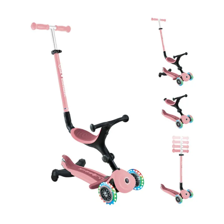 Patinete GO UP ACTIVE LUCES 360º - Pastel Pink