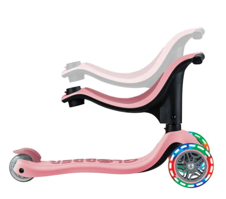 Patinete Go Up Sporty con luces Rosa Pastel