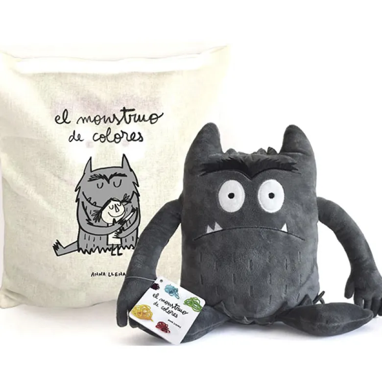 PELUCHE GRIS - MONSTRUO DE COLORES