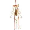 Pequeño árbol de navidad con luces