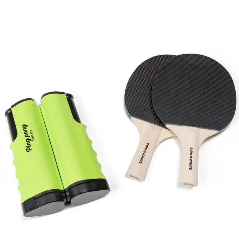 Ping Pong portátil con red extensible, 2 palas y 3 pelotas