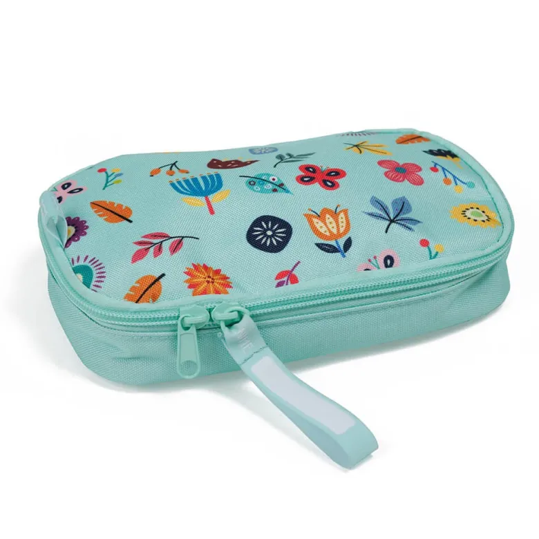 Portabocadillos infantil con diseño de flores