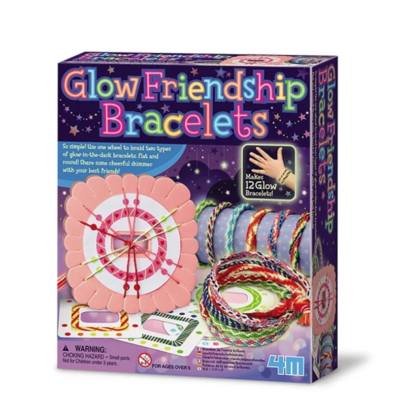 Pulseras brillantes de la amistad