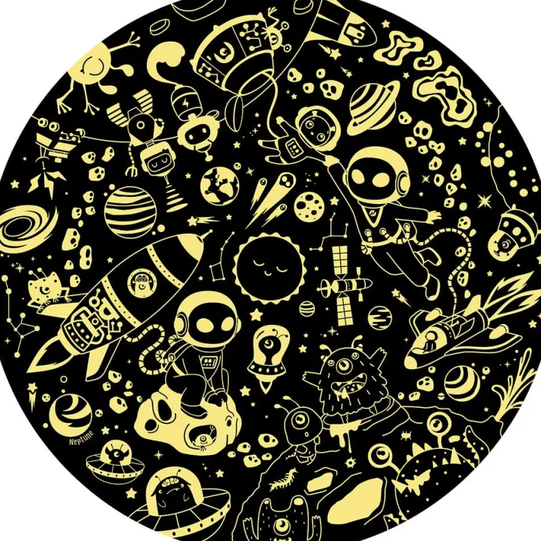 Puzle esférico gigante de 100 piezas que brilla en la oscuridad – Solar System Adventure