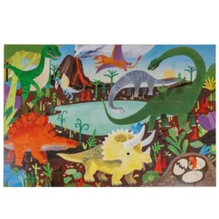 Puzle gigante de 100 piezas que brilla en la oscuridad – Dinosaurs