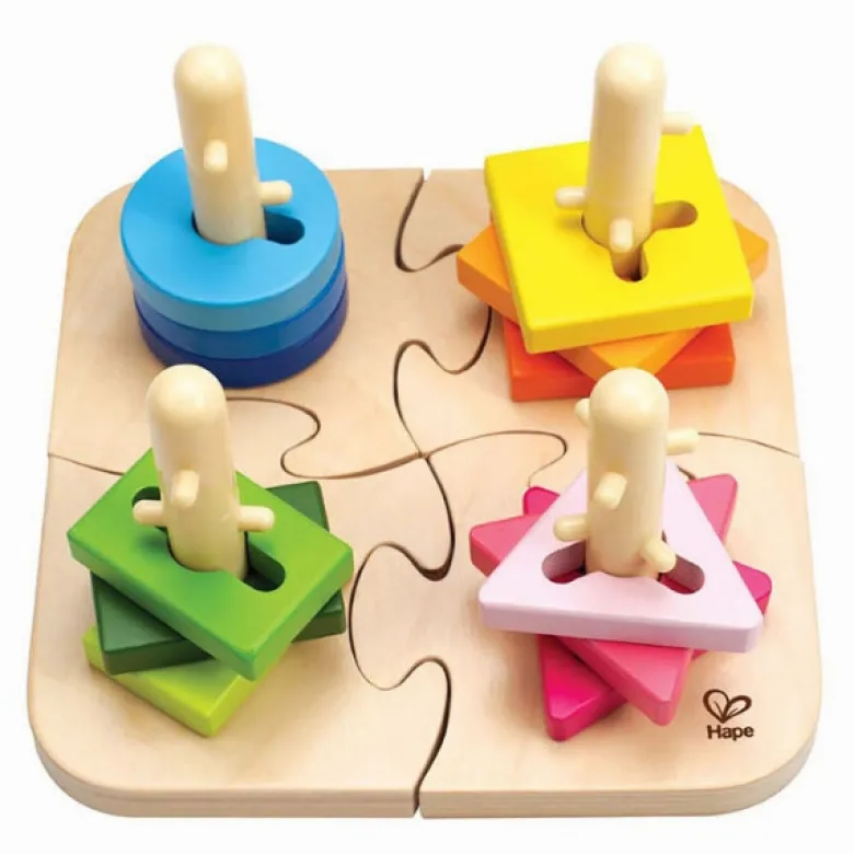 Puzzle creativo de clavijas