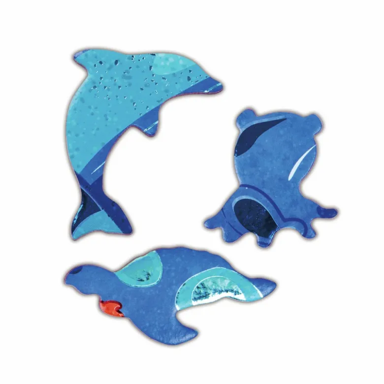 Puzzle de Suelo Brillante de Ballena - 200 pzs