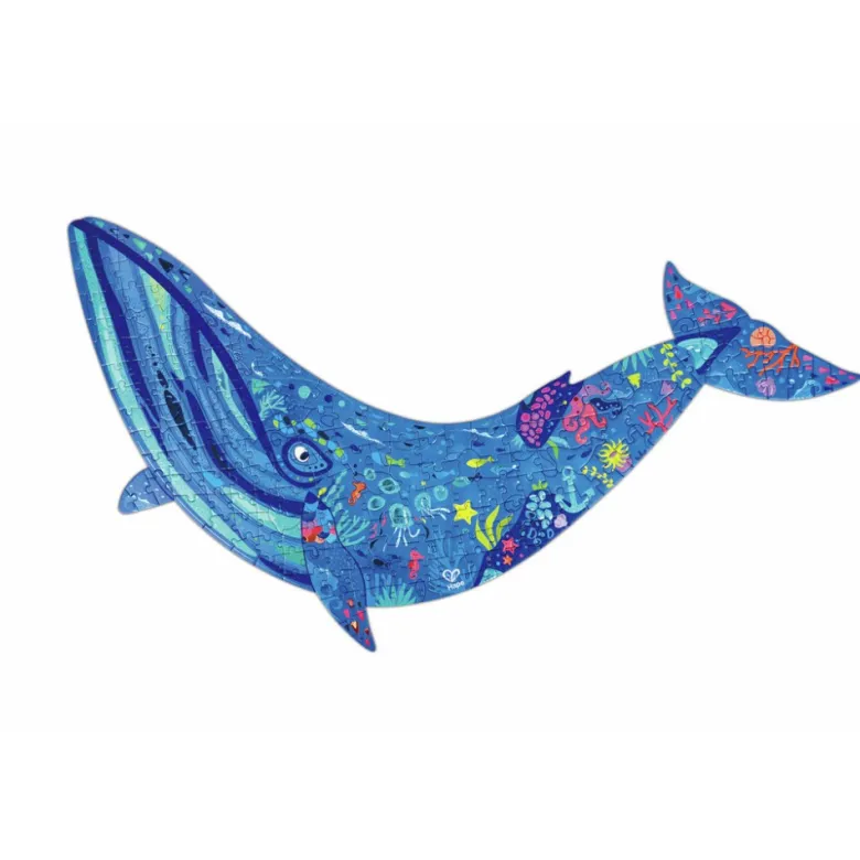 Puzzle de Suelo Brillante de Ballena - 200 pzs