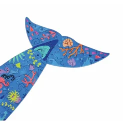Puzzle de Suelo Brillante de Ballena - 200 pzs