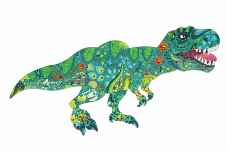 Puzzle de Suelo Brillante de Dinosaurios - 200 pzs