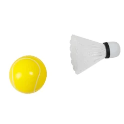 Raquetas de bádminton de tela con dos pelotas