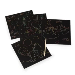 Scratch art unicornios