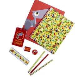 Set de papeleria de dinosaurios