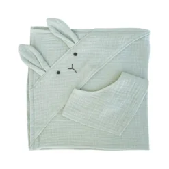 SET TOALLA-BANDANA BUNNY BOBBLE VERDE