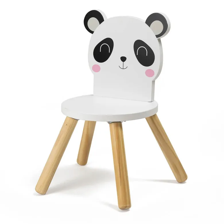 Silla infantil de madera – Panda Kirumy®