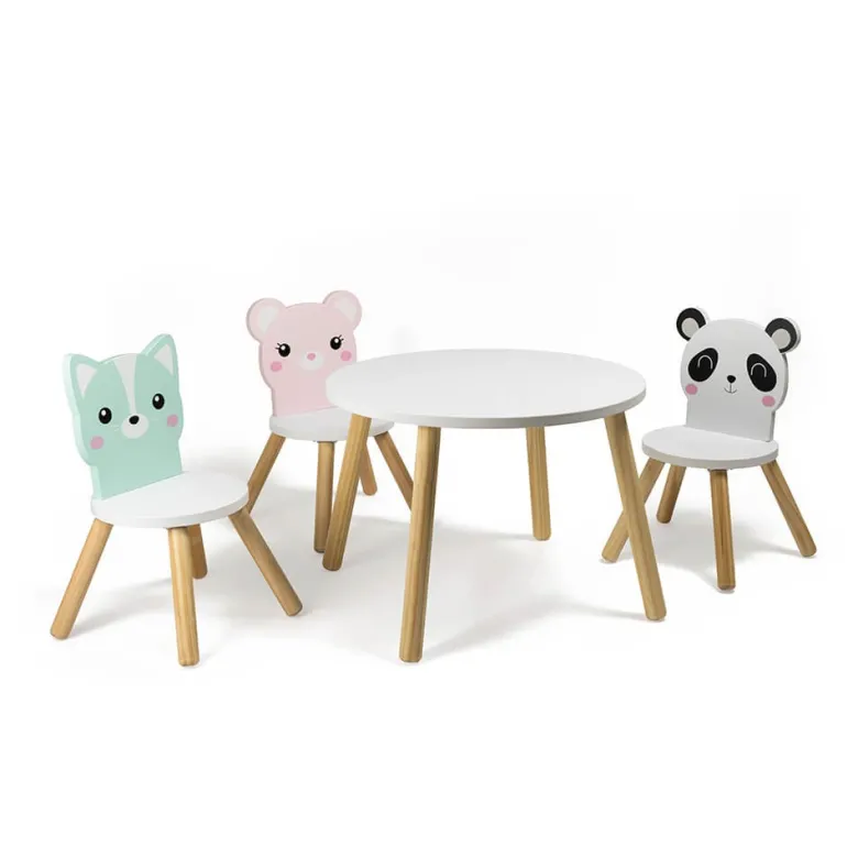Silla infantil de madera – Panda Kirumy®