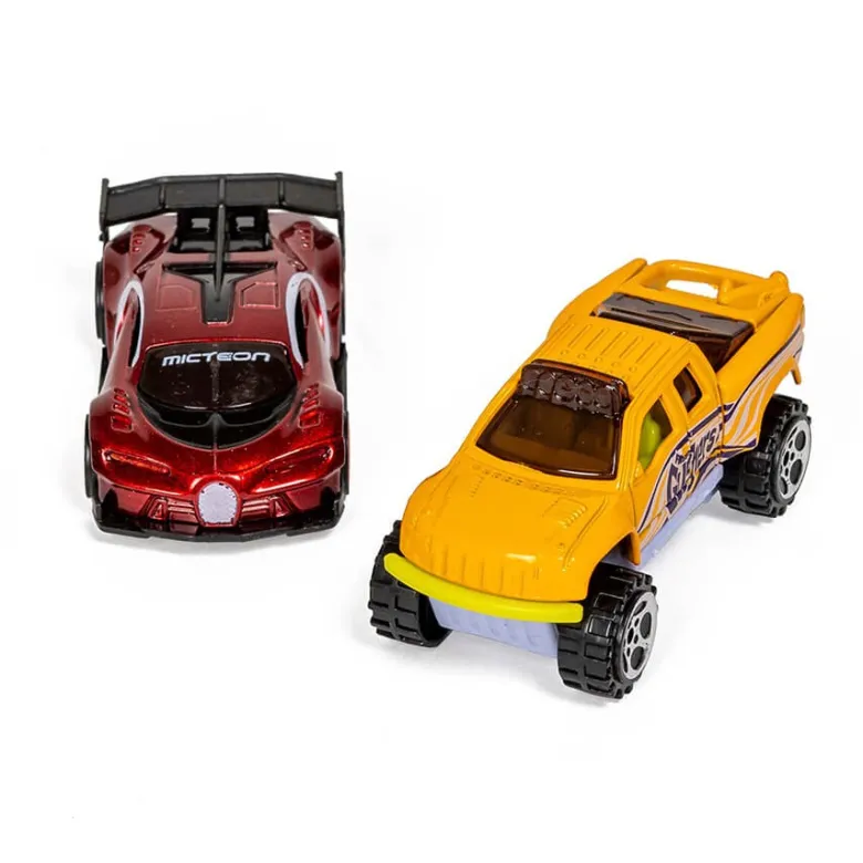 Surtido 5 coches de carreras Colors Racing Metal Cars