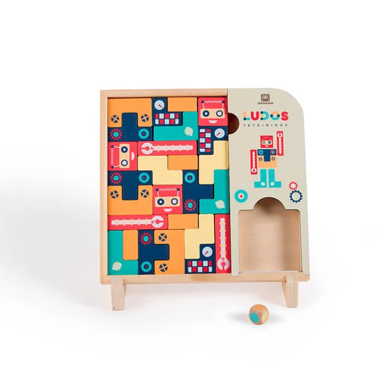 Tetris de madera con múltiples opciones de juego