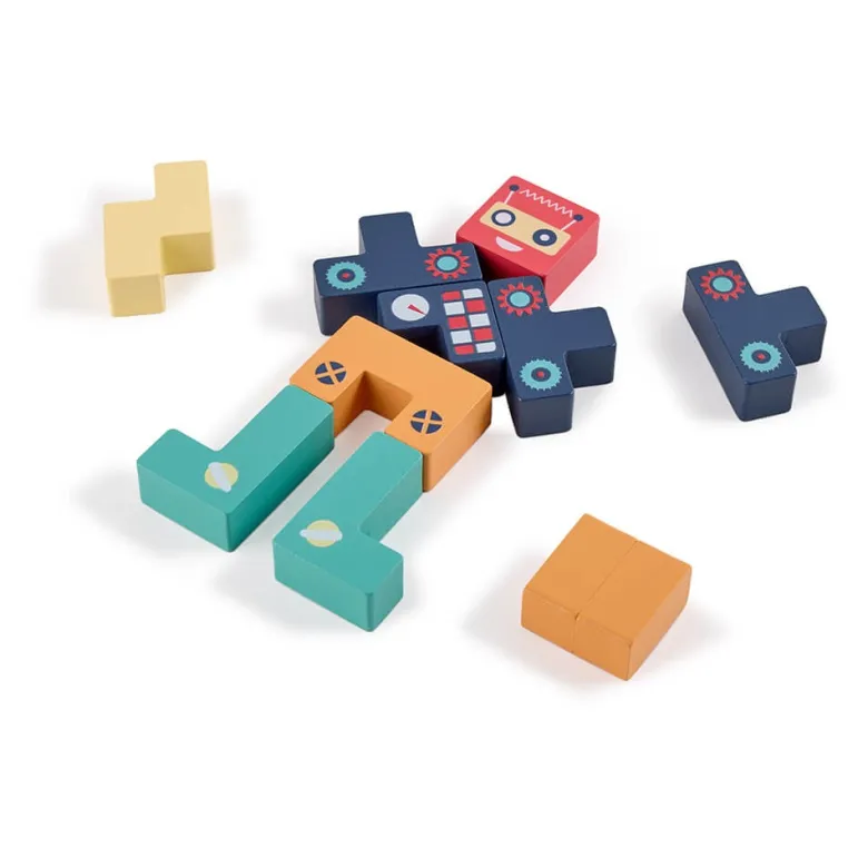 Tetris de madera con múltiples opciones de juego
