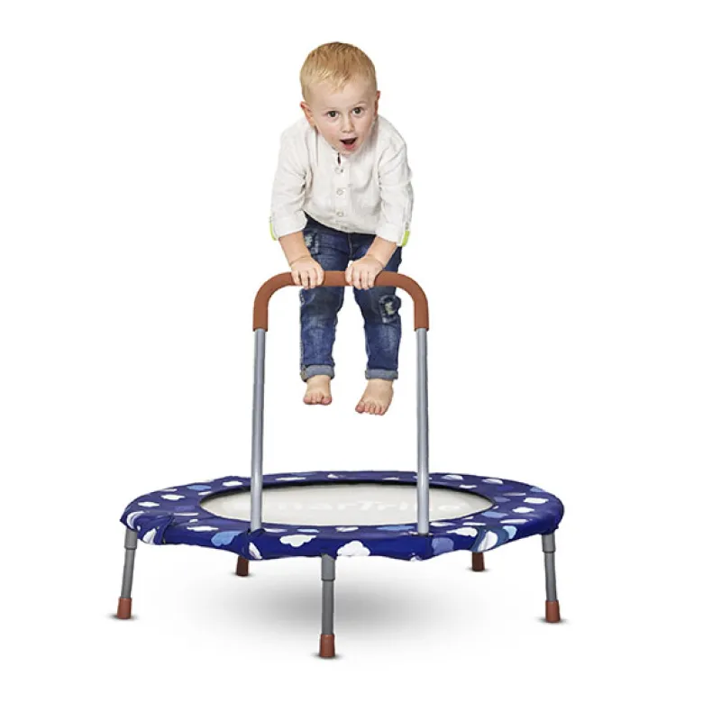 Trampolín 3 en 1 azul