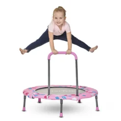 Trampolín 3 en 1 rosa