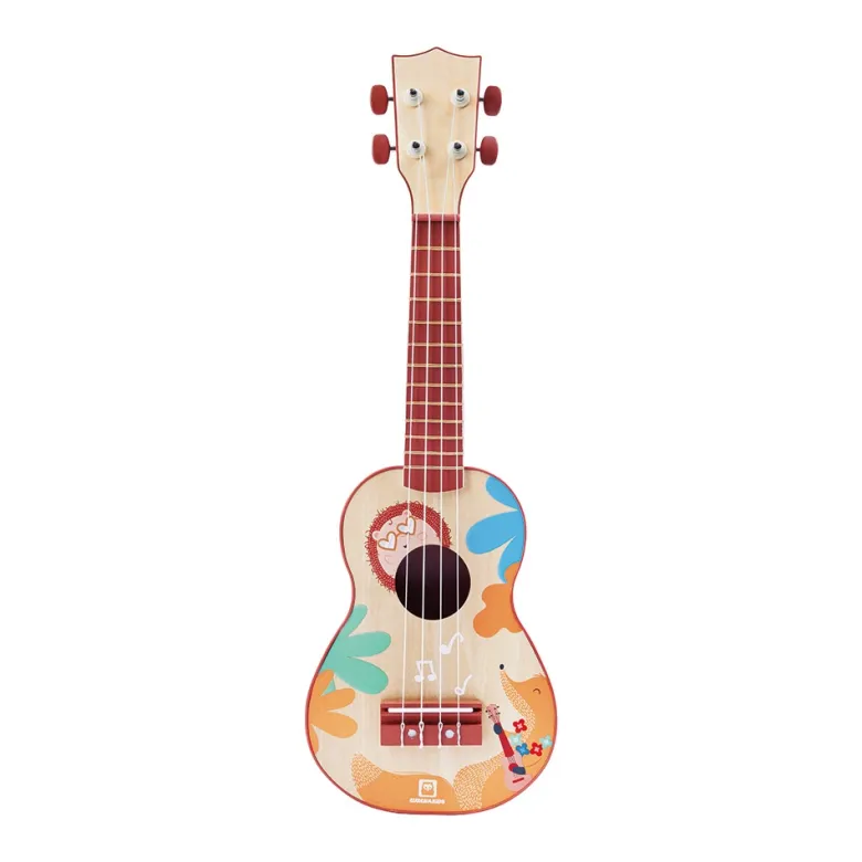 Ukelele realista de 56 cm con 4 cuerdas ajustables